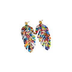 Les Boucles d’oreilles – Plume Carnaval de Rio
