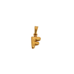 Initiale Signature Manouchka – Acier inoxydable 316L plaqué or 18K
