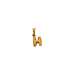 Initiale Signature Manouchka – Acier inoxydable 316L plaqué or 18K