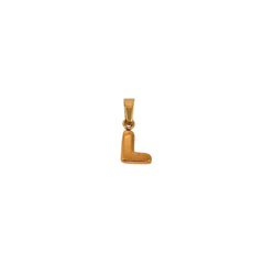 Initiale Signature Manouchka – Acier inoxydable 316L plaqué or 18K