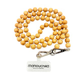 Corde à cellulaire perles de bois