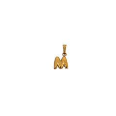 Initiale Signature Manouchka – Acier inoxydable 316L plaqué or 18K