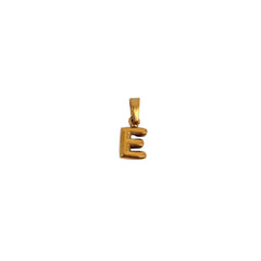 Initiale Signature Manouchka – Acier inoxydable 316L plaqué or 18K