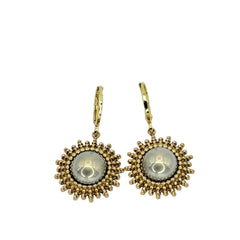 Les boucles d'oreilles - Soleil de perle