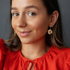 Les Boucles d’oreilles – Fleur ajourée