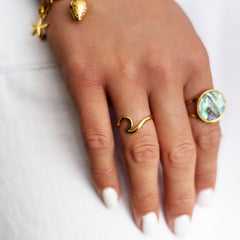 La Bague – Nacré et Paua