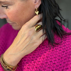 Les Boucles d’Oreilles – Cœur Manouchka doré