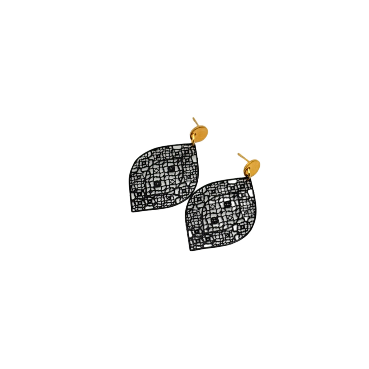 Les Boucles d’oreilles – Feuille Filigrane