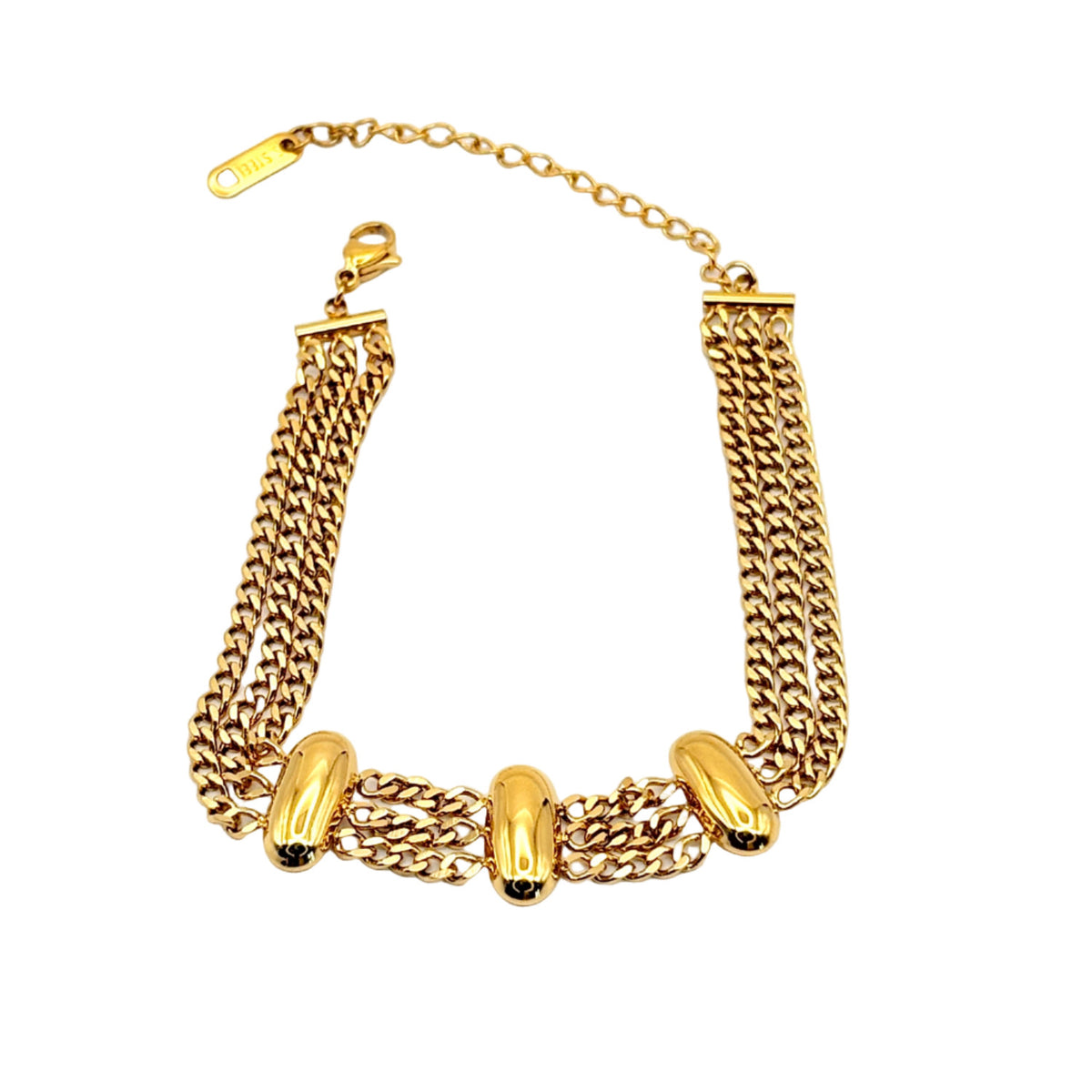 Le Bracelet – Chaînes dorées élégance