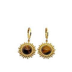 Les boucles d'oreilles - Soleil de perle