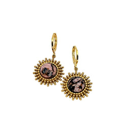 Les boucles d'oreilles - Soleil de perle