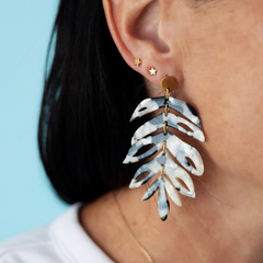 Les Boucles d’oreilles – Plume Brume polaire