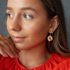 Les Boucles d’oreilles – Fleur ajourée