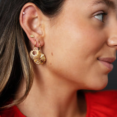 Les Boucles d'oreilles - Éventail Aurora